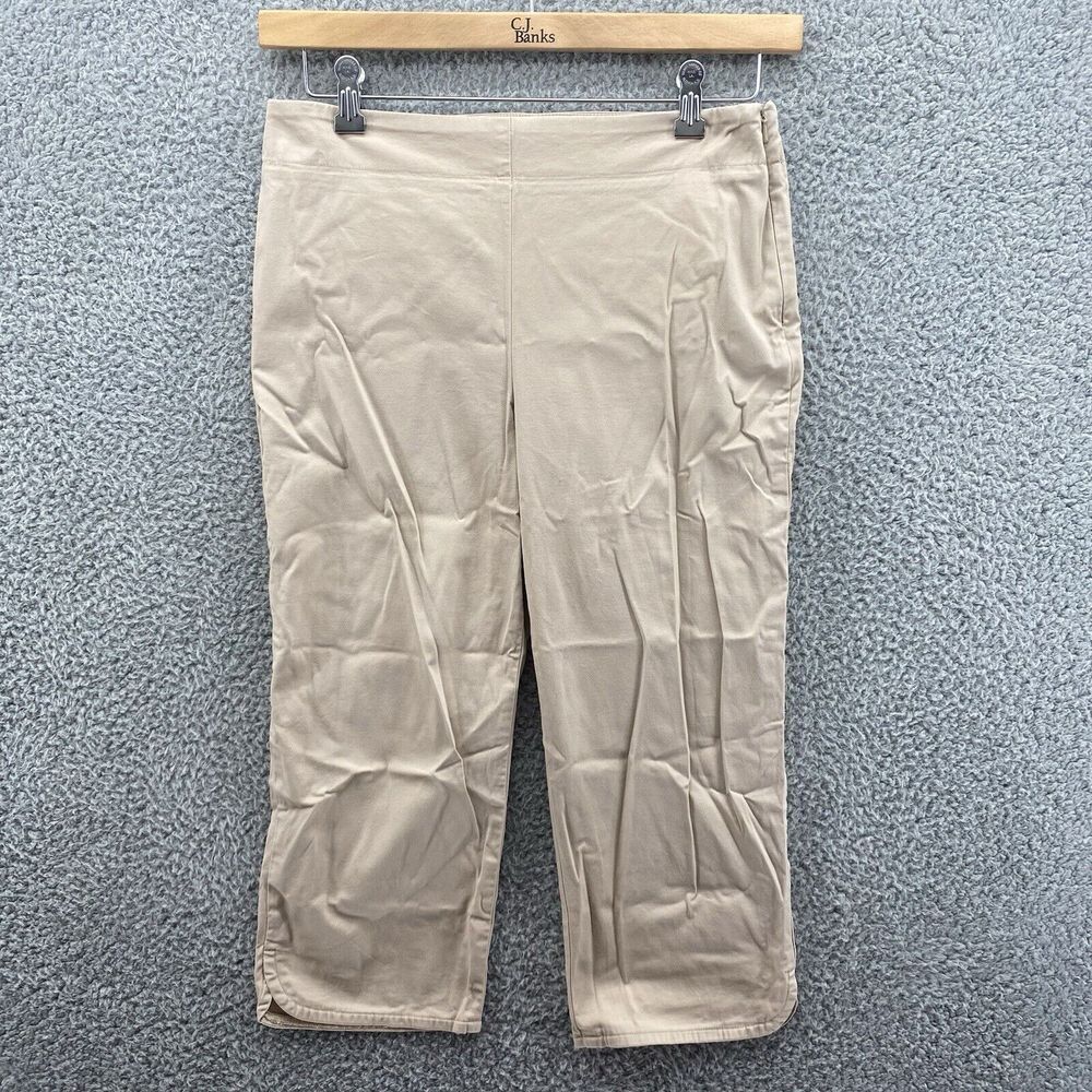 Talbots Pants Heritage Women's Size 8P Light Tan Straight Leg Casual Dress Pants